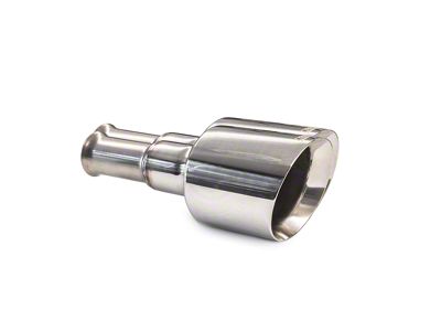 Carven Exhaust Angled Cut Rolled End Round Exhaust Tip; 5-Inch; Polished (19-24 5.7L RAM 1500 w/ Factory Dual Exhaust)