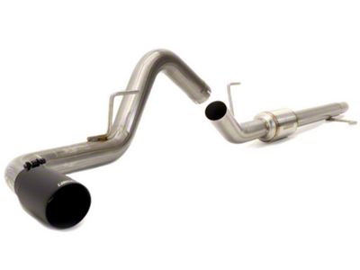 Carven Exhaust R-Series Single Exhaust System with Ceramic Black Tip; Side Exit (15-20 5.0L F-150)