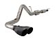 Carven Exhaust R-Series Single Exhaust System with Ceramic Black Tips; Side Exit (15-20 5.0L F-150)
