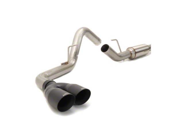 Carven Exhaust TR-Series Single Exhaust System with Ceramic Black Tips; Side Exit (15-20 3.5L EcoBoost F-150, Excluding Raptor & 19-20 Limited)