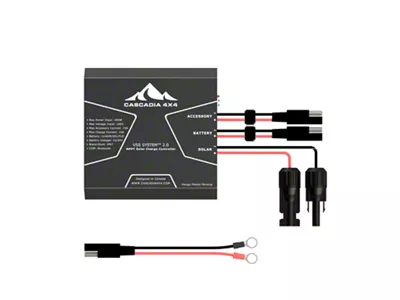 Cascadia 4x4 VSS System 2.0 MPPT Bluetooth Charge Controller; 15 Amp