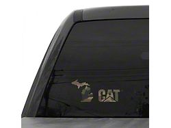 CAT 8-Inch Vinyl Decal; Camo Michigan (Universal; Some Adaptation May Be Required)