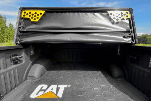 CAT Soft Vinyl Tri-Fold Tonneau Cover with Rigid Hex Grid MOLLE Panels (21-24 F-150 w/ 5-1/2-Foot & 6-1/2-Foot Bed)