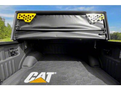 CAT Soft Vinyl Tri-Fold Tonneau Cover with Rigid Hex Grid MOLLE Panels (21-25 F-150 w/ 5-1/2-Foot & 6-1/2-Foot Bed)