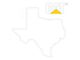 CAT 8-Inch Vinyl Decal; 2-Color Texas (Universal; Some Adaptation May Be Required)