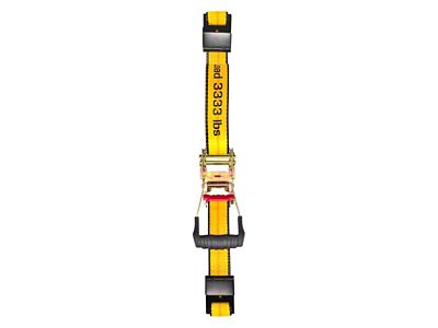 CAT 2-Inch x 27-Foot Heavy Duty Ratchet Down Straps with Flat Hook; 3,300 lb.