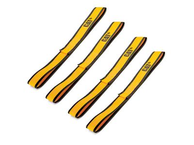 CAT 12-Inch x 1-1/2-Inch Yellow/Black Soft Hook Set; 4-Piece (Universal; Some Adaptation May Be Required)
