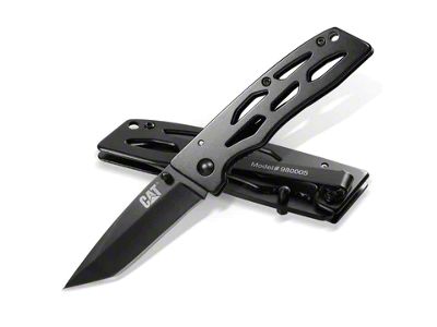 CAT 6-1/2-Inch Tanto Folding Knife (Universal; Some Adaptation May Be Required)