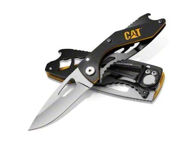 CAT 6-1/4-Inch Folding Skeleton Knife with Bottle Opener and Polished Blade (Universal; Some Adaptation May Be Required)