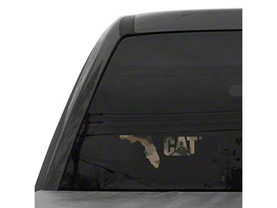CAT 8-Inch Vinyl Decal; Camo Florida (Universal; Some Adaptation May Be Required)