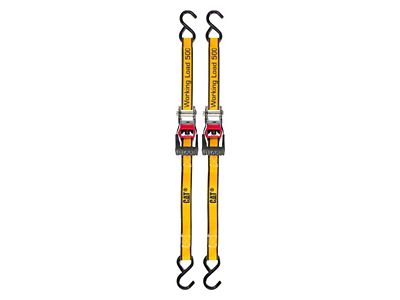 CAT 1-Inch x 12-Foot Ratchet Tie Down Straps; 500 lb.