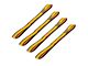 CAT 12-Inch x 1-Inch Yellow/Black Soft Hook Set; 4-Piece (Universal; Some Adaptation May Be Required)