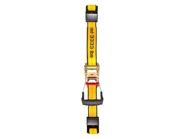 CAT 2-Inch x 27-Foot Heavy Duty Ratchet Down Straps with Flat Hook; 3,300 lb.