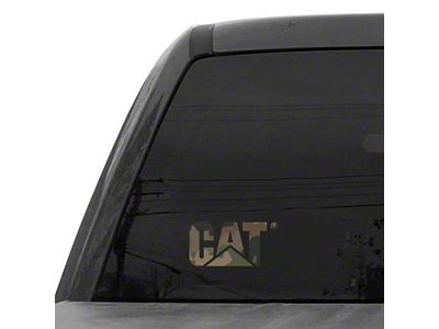 CAT 5-Inch Vinyl Decal; Camo (Universal; Some Adaptation May Be Required)
