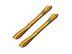 CAT 12-Inch x 1-Inch Yellow/Black Soft Hook Set; 2-Piece (Universal; Some Adaptation May Be Required)
