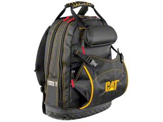 17 inch laptop backpack tools CAT 17-Inch Pro Tool Back Pack, 51 Pockets for Tool Storage and Organization, Premium 1680D Water-Resistant Polyester Weave, Padded Shoulder and Waist Support TOOL Organization SwissGear Tool Bag Backpack, Fits