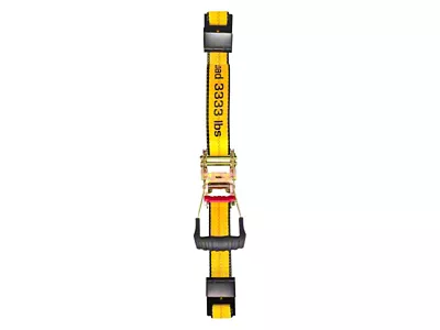 CAT 2-Inch x 27-Foot Heavy Duty Ratchet Down Straps with Flat Hook; 3,300 lb.