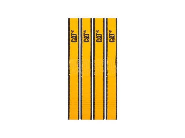 CAT 12-Inch x 1-1/2-Inch Yellow/Black Soft Hook Set; 4-Piece (Universal; Some Adaptation May Be Required)