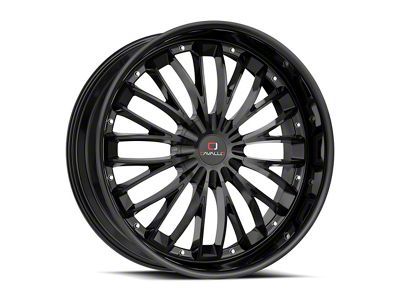 Cavallo CLV-42 Gloss Black 5-Lug Wheel; 20x8.5; 35mm Offset (87-90 Dakota)