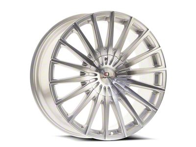 Cavallo CLV-34 Silver and Machined 6-Lug Wheel; 20x8.5; 15mm Offset (15-20 F-150)