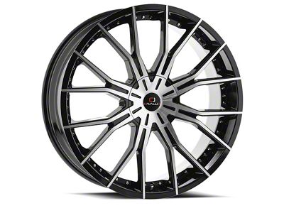 Cavallo CLV-36 Gloss Black and Machined 6-Lug Wheel; 24x9; 25mm Offset (15-20 F-150)