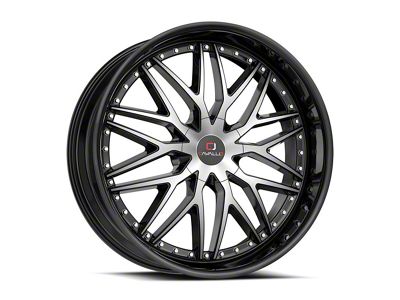 Cavallo CLV-46 Gloss Black and Machined 6-Lug Wheel; 24x9; 25mm Offset (15-20 F-150)