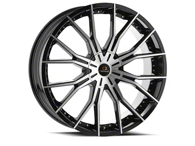Cavallo CLV-36 Gloss Black and Machined 5-Lug Wheel; 18x8; 35mm Offset (22-26 Maverick)