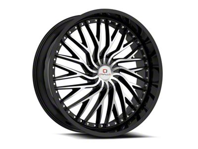 Cavallo CLV-43 Gloss Black and Machined 5-Lug Wheel; 20x8.5; 35mm Offset (22-26 Maverick)