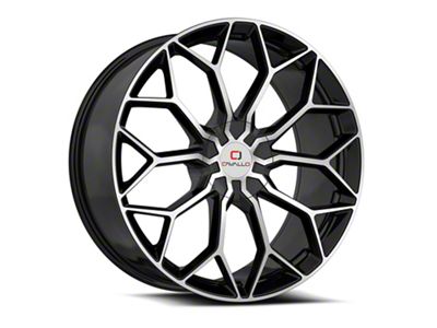 Cavallo CLV-44 Gloss Black and Machined 5-Lug Wheel; 20x8.5; 35mm Offset (22-26 Maverick)