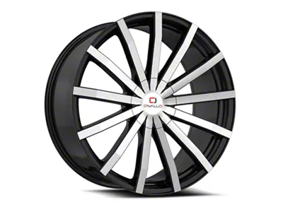 Cavallo CLV-52 Gloss Black and Machined 5-Lug Wheel; 18x8; 35mm Offset (22-26 Maverick)