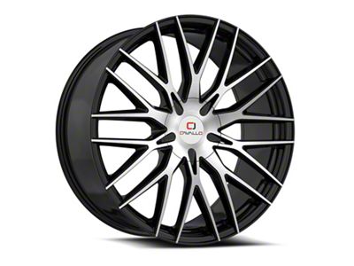 Cavallo CLV-45 Gloss Black and Machined 6-Lug Wheel; 26x9.5; 25mm Offset (19-26 Silverado 1500)