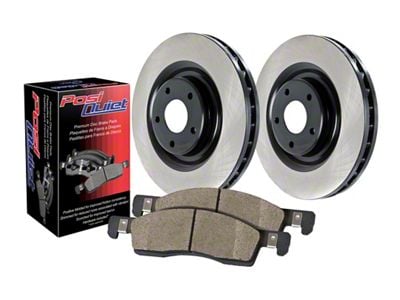 Preferred Axle Plain 5-Lug Brake Rotor and Pad Kit; Front (99-Early 00 2WD F-150 w/ Rear Wheel ABS, Excluding Lightning)