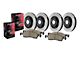 Preferred Axle Plain 5-Lug Brake Rotor and Pad Kit; Front and Rear (Late 00-03 F-150 Lightning)