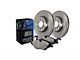Select Axle Plain 8-Lug Brake Rotor and Pad Kit; Front and Rear (12-15 Sierra 3500 HD DRW)