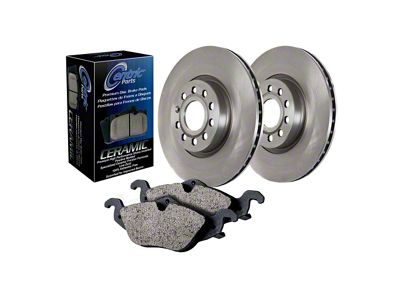 Select Axle Plain 8-Lug Brake Rotor and Pad Kit; Front and Rear (13-16 4WD F-250 Super Duty)