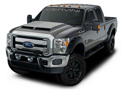 Cervini's Type IV Ram Air Hood; Unpainted (11-16 F-250 Super Duty)