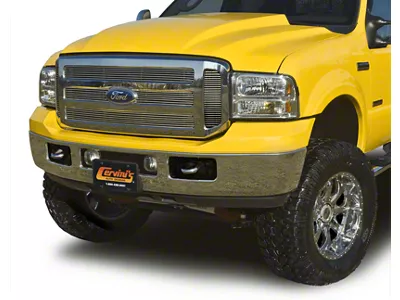 Cervini's Upper and Lower Billet Grille Overlay; Black (99-07 F-250 Super Duty)