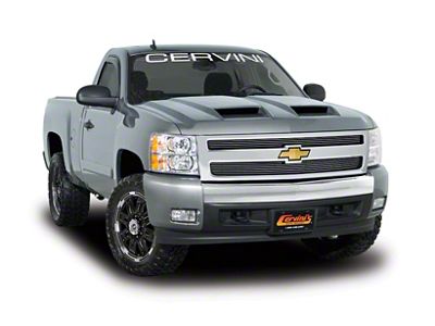 Cervini's Ram Air Hood; Unpainted (07-13 Silverado 1500)