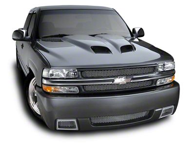 Cervini's SS Front Bumper; Unpainted (99-02 Silverado 1500)