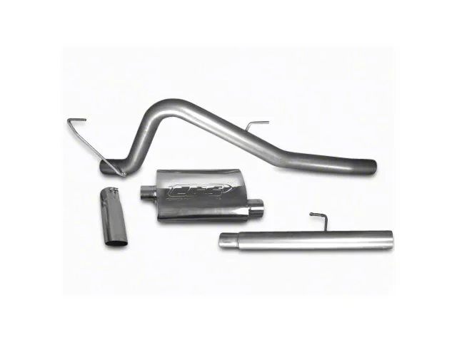 CGS Motorsports Aluminized Single Exhaust System; Aggressive Tone; Side Exit (11-14 5.0L F-150)