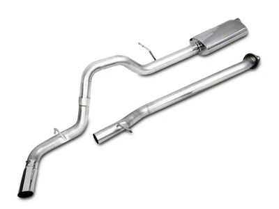 CGS Motorsports Aluminized Single Exhaust System; Side Exit (14-18 4.3L Silverado 1500)