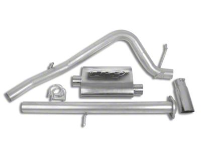 CGS Motorsports Aluminized Single Exhaust System; Side Exit (07-08 4.8L Silverado 1500)