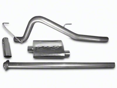 CGS Motorsports Aluminized Single Exhaust System; Mild Tone; Side Exit (11-14 6.2L F-150, Excluding Raptor)