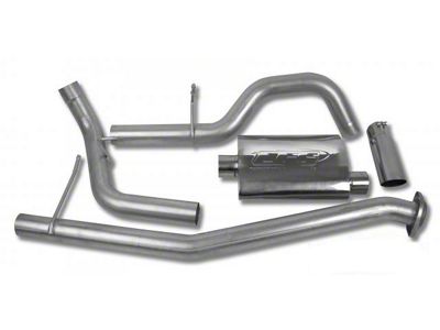 CGS Motorsports Aluminized Single Exhaust System; Side Exit (02-06 4.3L Silverado 1500)