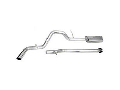 CGS Motorsports Stainless Single Exhaust System with Black Tip; Side Exit (07-09 6.2L Sierra 1500 Denali)