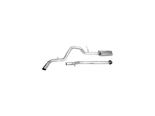 CGS Motorsports Stainless Single Exhaust System with Black Tip; Side Exit (07-09 6.2L Sierra 1500 Denali)