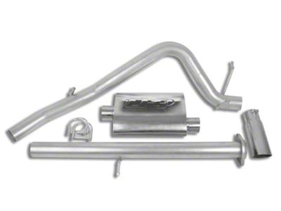 CGS Motorsports Aluminized Single Exhaust System; Side Exit (07-08 6.0L Silverado 1500)