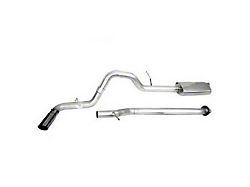 CGS Motorsports Stainless Single Exhaust System with Black Tip; Side Exit (09-13 5.3L Silverado 1500)