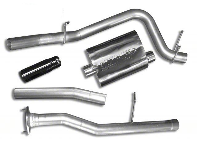 CGS Motorsports Stainless Single Exhaust System with Black Tip; Side Exit (10-11 6.2L Silverado 1500)