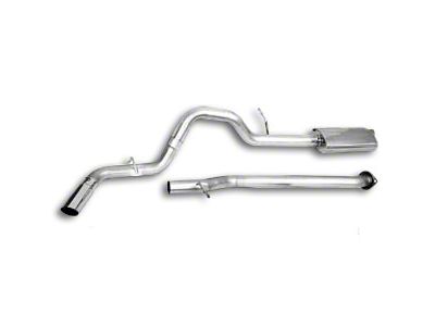 CGS Motorsports Stainless Single Exhaust System; Side Exit (15-20 2.7L EcoBoost F-150)